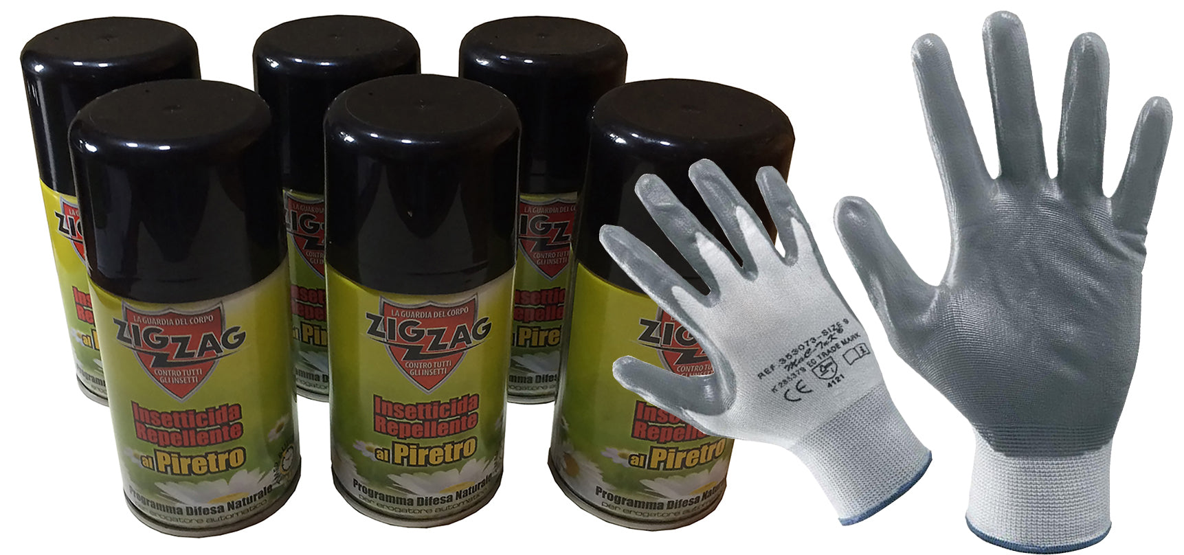 Insetticida Zig Zag al Piretro Naturale 6 Bombole da ml 250