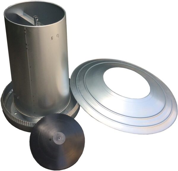 Mangiatoia a Tramoggia kg 40 con Coperchio e Para Pioggia