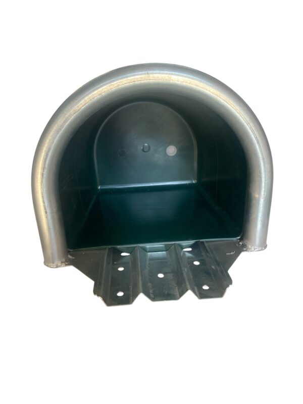 Mangiatoia Per Cavalli Semitonda Da Box Con Bordo Zincato