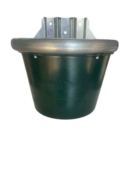 Mangiatoia Per Cavalli Semitonda Da Box Con Bordo Zincato