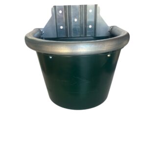 Mangiatoia Per Cavalli Semitonda Da Box Con Bordo Zincato