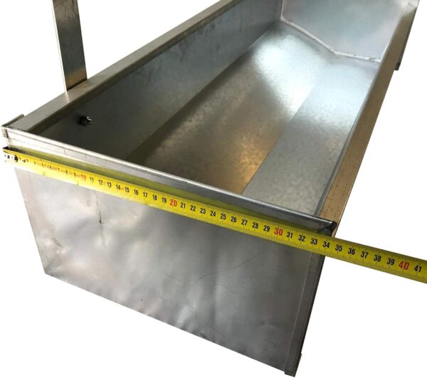 Mangiatoia Abbeveratoio Lineare Multiuso in Acciaio Zincato