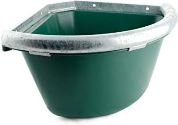 Mangiatoia angolare per cavalli