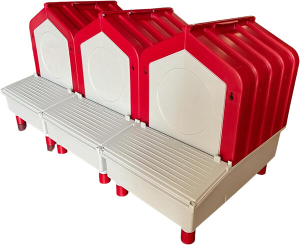 Nido in Plastica a 3 Posti per Galline Ovaiole