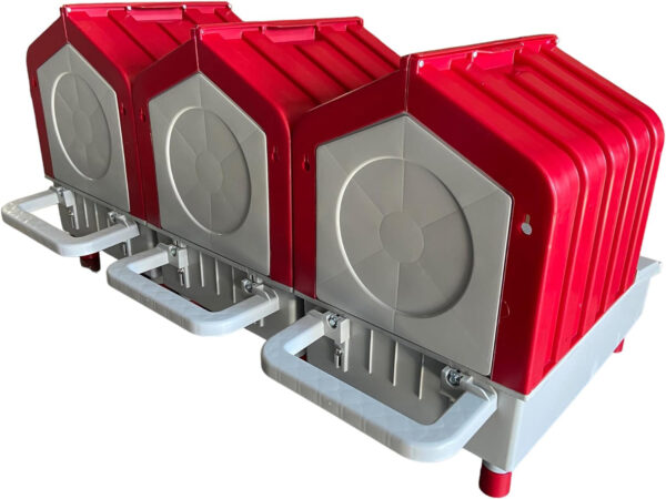 Nido in Plastica a 3 Posti per Galline Ovaiole