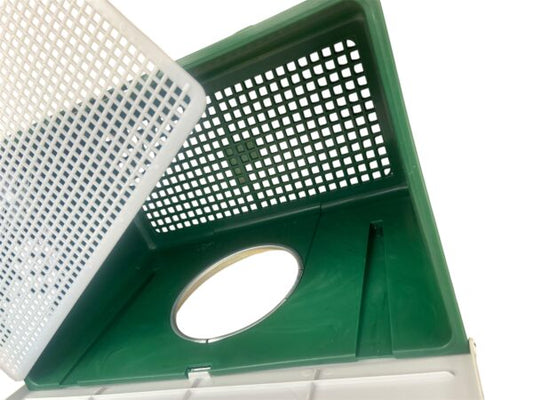 Nido per conigli fattrici in plastica kit da 2 pz