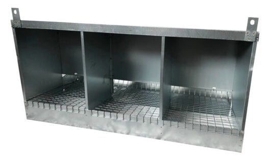 Nido 3 Posti per Galline Ovaiole Raccolta Uova Esterna