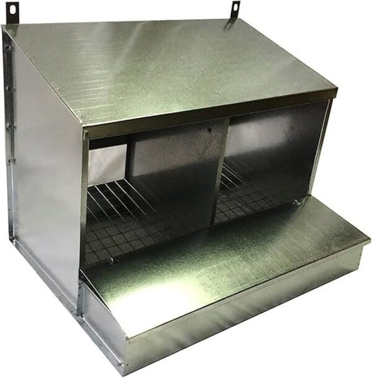 Nido 2 Posti per Galline Ovaiole Raccolta Uova Interna