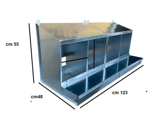 Nido Maxi Per Galline Ovaiole 4 Posti