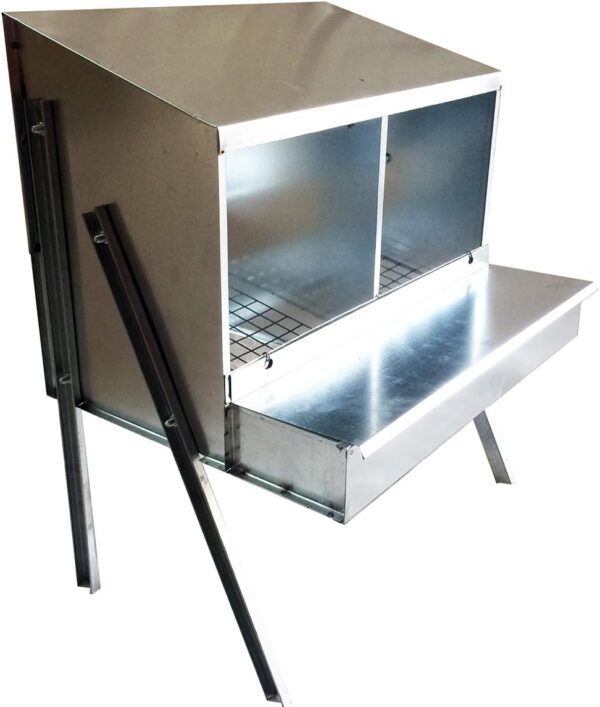 Nido 2 Posti per Galline Ovaiole con Gambe