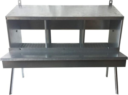 Nido 3 Posti per Galline Ovaiole con Gambe