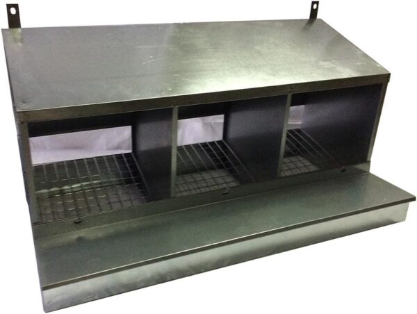 Nido 3 Posti per Galline Ovaiole Raccolta Uova Interna