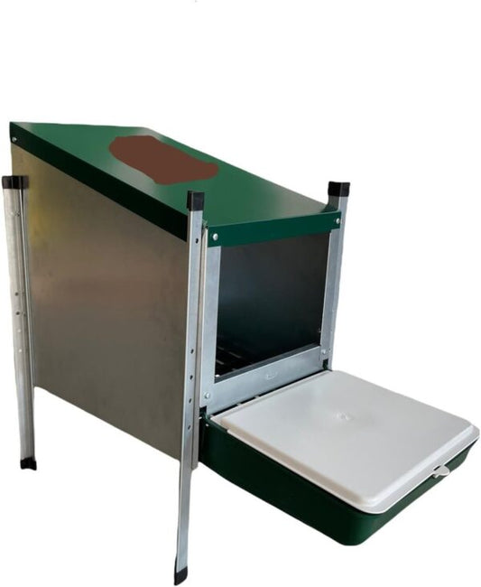 Nido per Galline Ovaiole a 1 Posto con Gambe di Sostegno