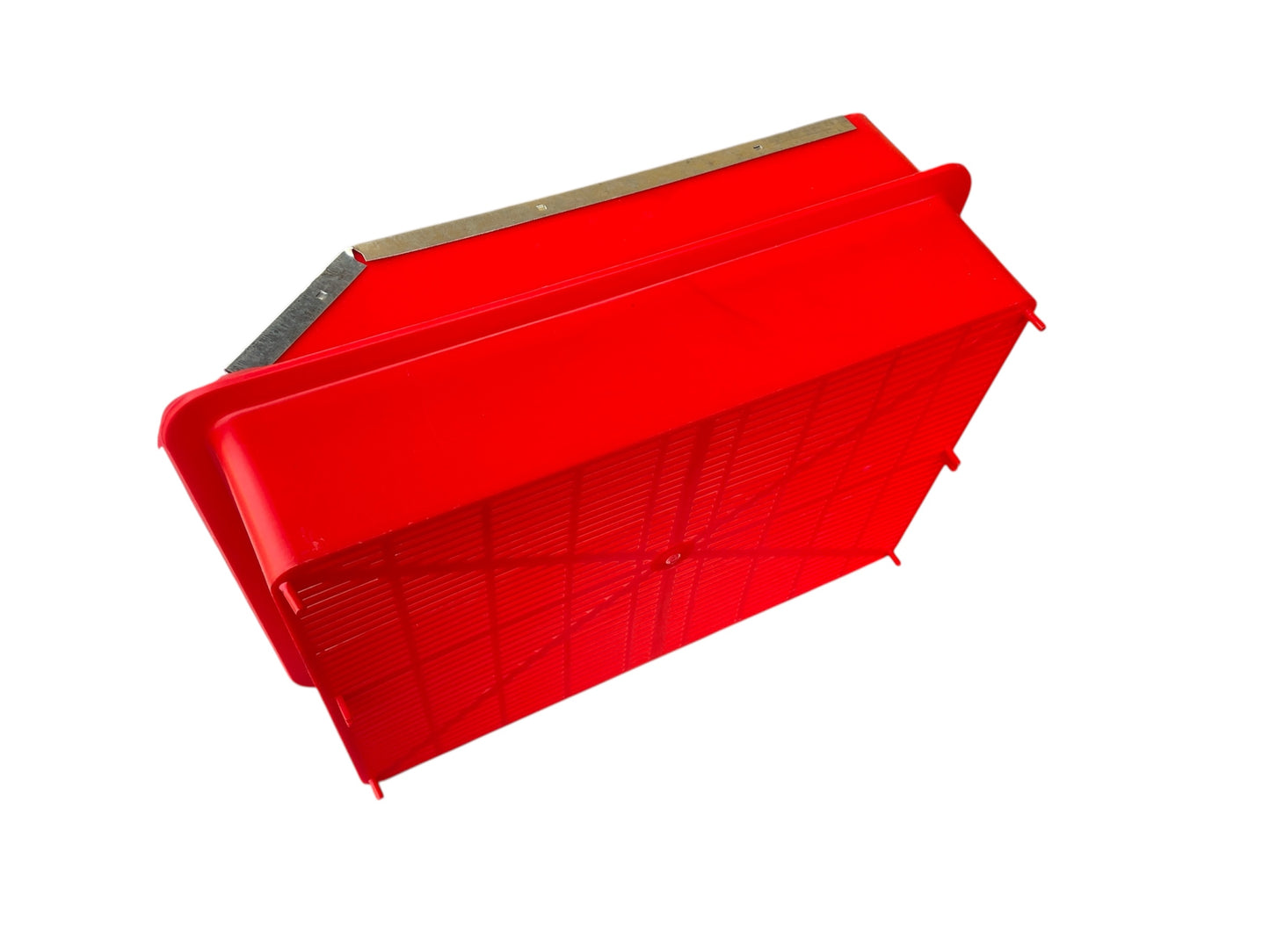 Nido interno per conigli in plastica con bordo in lamiera 2 pz