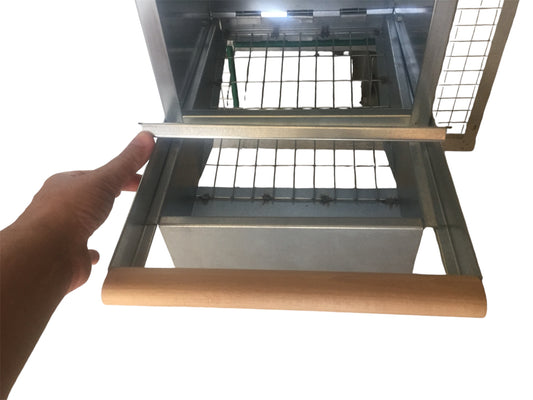 Nido a 1 Posto per Galline Ovaiole. Raccolta Uova dall'Interno e dall'Esterno del Pollaio