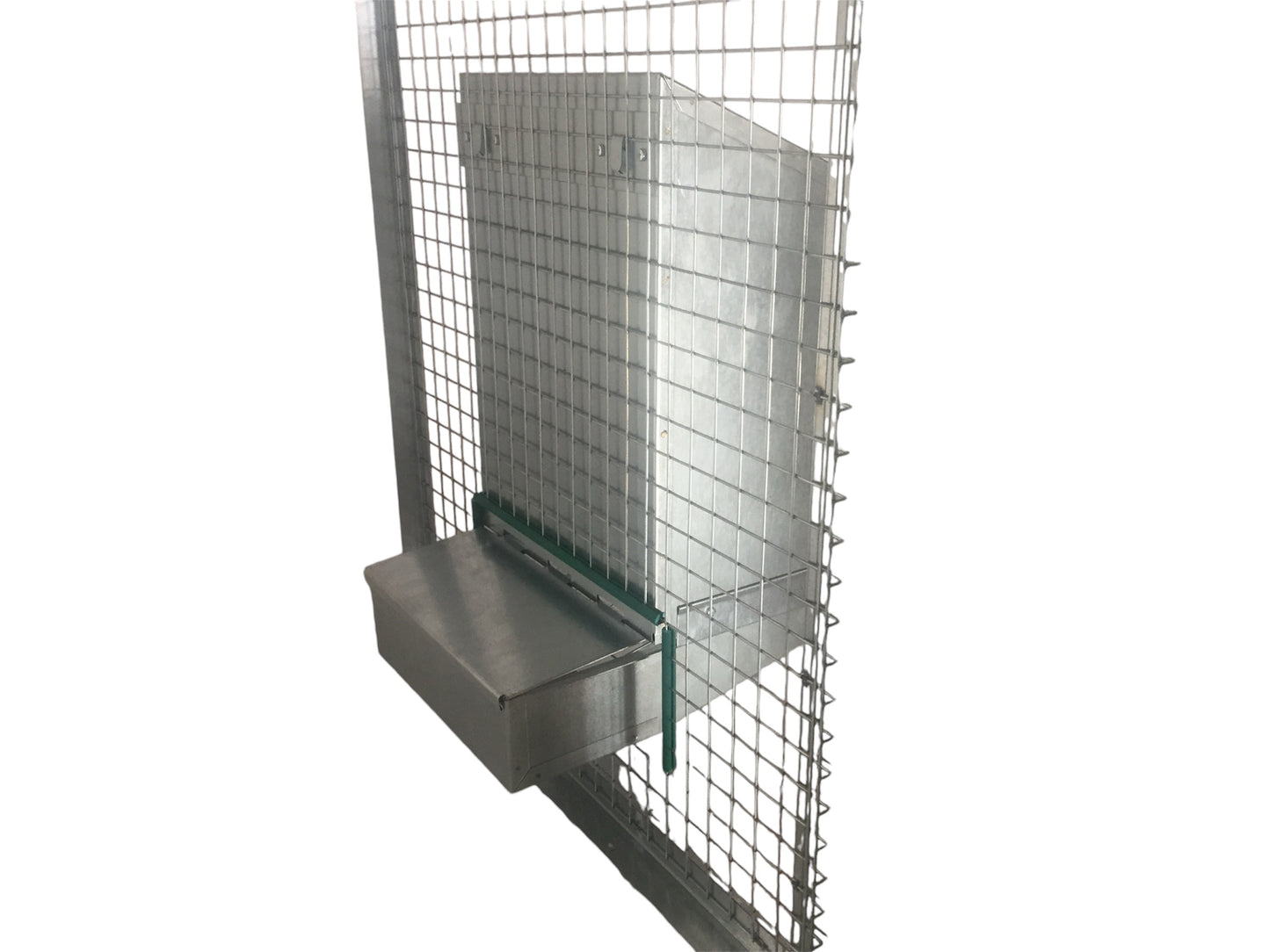 Nido a 1 Posto per Galline Ovaiole. Raccolta Uova dall'Interno e dall'Esterno del Pollaio