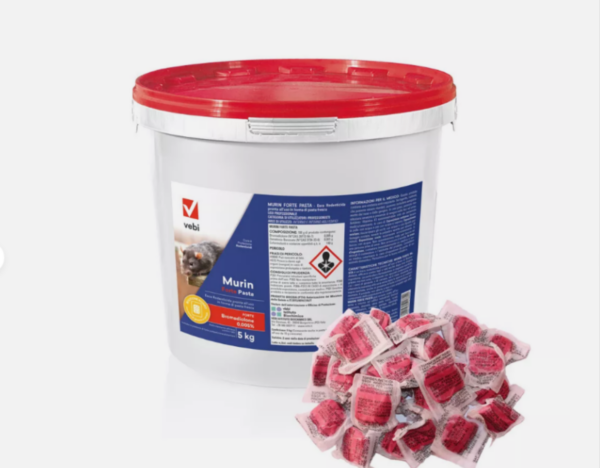 Esca rodenticida Murin Forte Pasta kg 5