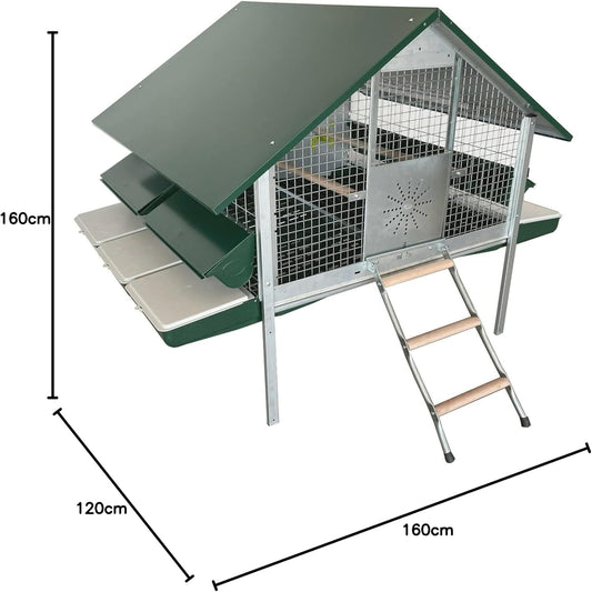 Pollaio Arca per Galline Ovaiole  cm 160 x 120 x H 120