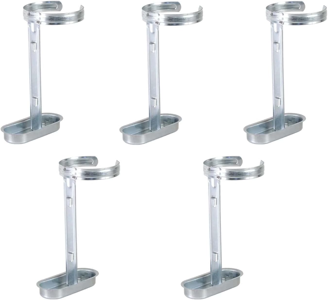5 Abbeberatoi Porta Bottiglie in Lamiera Zincata