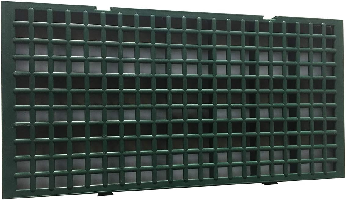 Posatoio di Plastica Verde per Conigli. Kit Composto da 8 Pezzi.