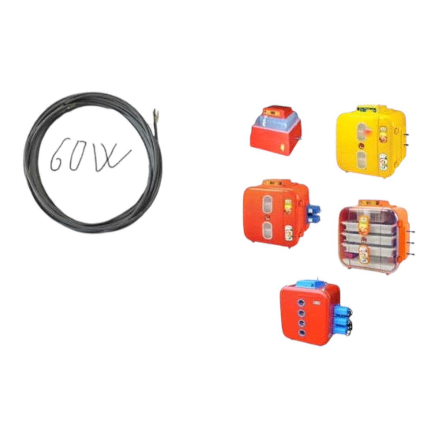 Resistenza Siliconata 60 W ricambio per incubatrice Novital