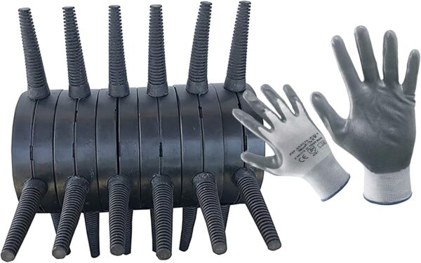 Rullo in ABS per Spennare Quaglie, Pernici ed Altri Piccoli Uccelli. Guanti NBR in Omaggio