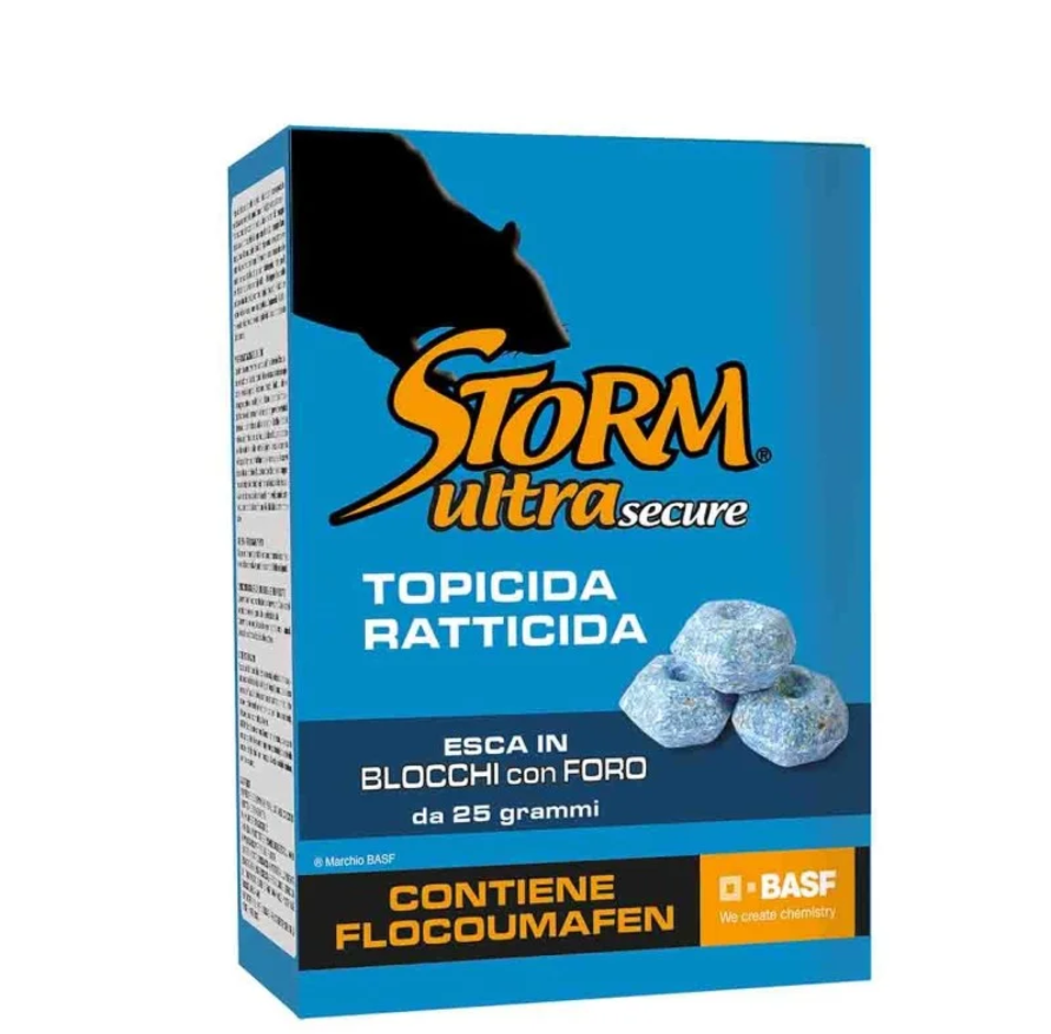 Topicida ZAPI Rodenticida STORM ULTRA SECURE astuccio 300 g