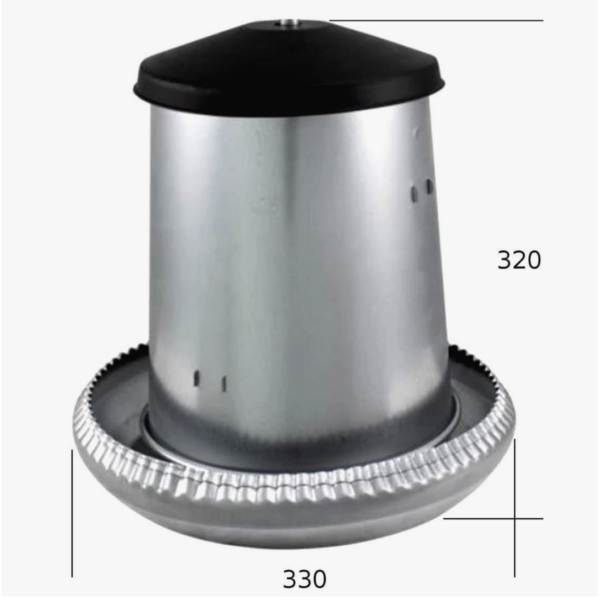 Mangiatoia a Tramoggia in Lamiera Zincata kg 5