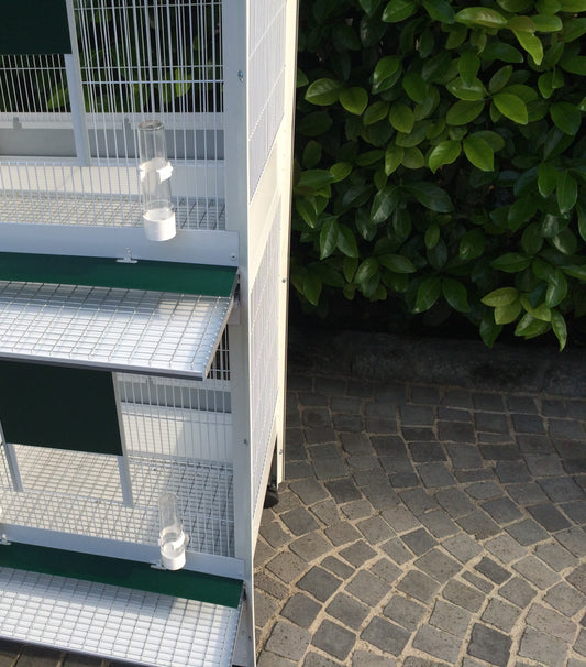 Voliera Mary Verniciata 2 Scomparti cm 115 x 65 x165 H